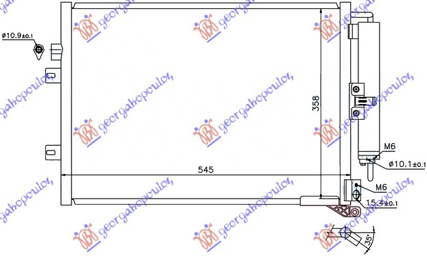 Ладилник за клима 1.5 DCi (51x38)