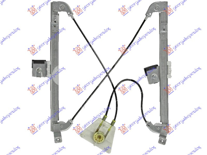 Подизач / регулирач за преден прозор електричен 5 врати (без мотор) (А квалитет)