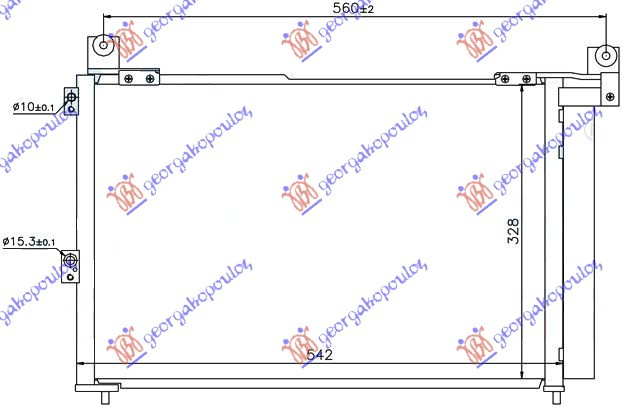 Ладилник за клима 2,5-3,0 TDCi (54x35,2)