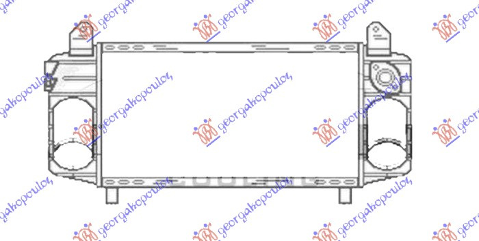 Интеркулер 1.2-1.4 TDi дизел (280x130x40)