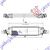 Интеркулер 1,6PET-1,7 CDTI (57,2x132x53)