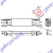 Интеркулер 1.3 CDTi (45x100x53) 55 KW