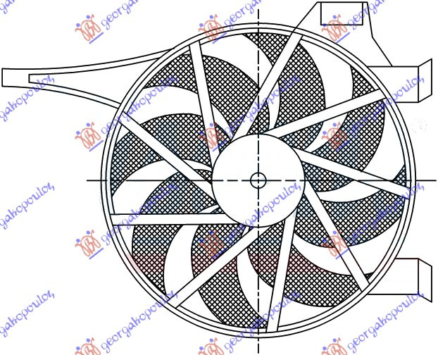 Вентилатор за клима комплет 1.3-1.7 CDTI (180 watt)