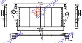 Интеркулер .2,0i-16V-1,9DCi (660x30x33) -07