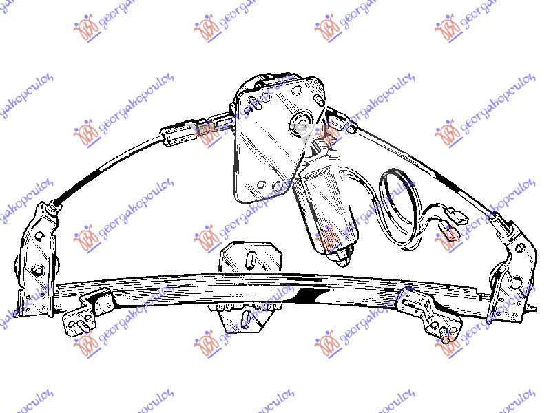 Подизач / регулирач за преден прозор електричен 5 врати