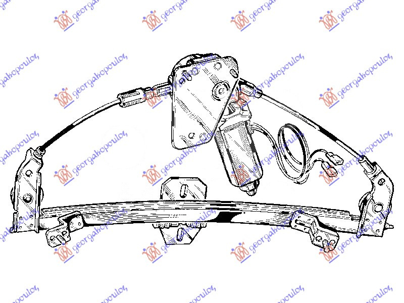 Подизач / регулирач за преден прозор електричен 5 врати
