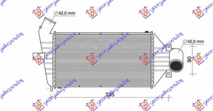 Интеркулер 2.2 16V (01-) бензин - 1.7 TD дизел (240x127)