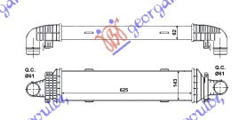 Интеркулер 2,1-3,0 CDi (62,5x143x62