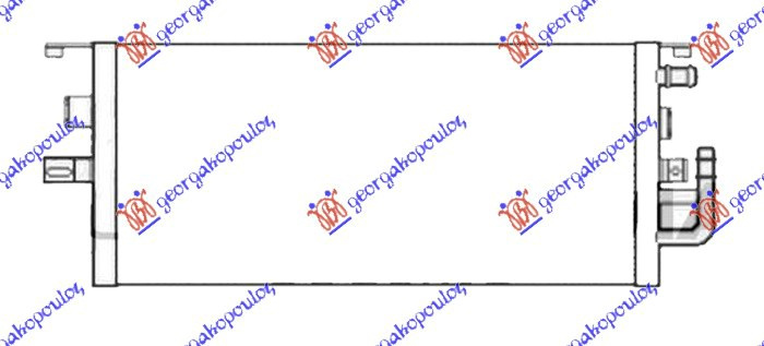 Дополнителен ладилник за мотор 4.0 CDI дизел (590x265x21)