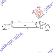 Интеркулер 2,0-2,2-2,7 CDi (56x113x50)