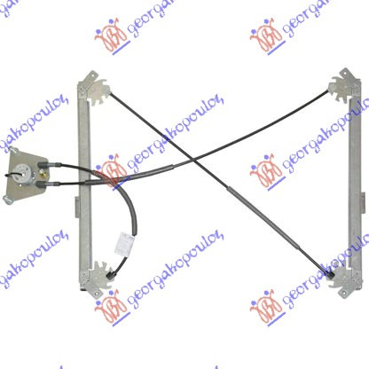 Подизач / регулирач за преден прозор 3 врати (без мотор) (А квалитет)