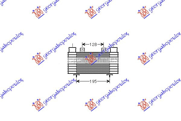 Интеркулер 2,5-2,9 TD (20x14x64)