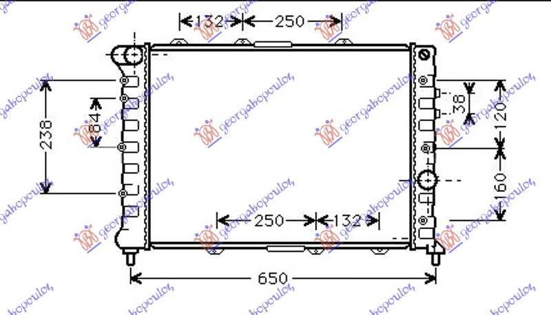 Ладилник за мотор 1.9JTD-2.4JTD (58x39.5x24) (VALEO CLASSIC)