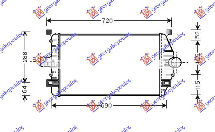 Интеркулер 1.9 TDI-2.2 TD дизел (600x333)