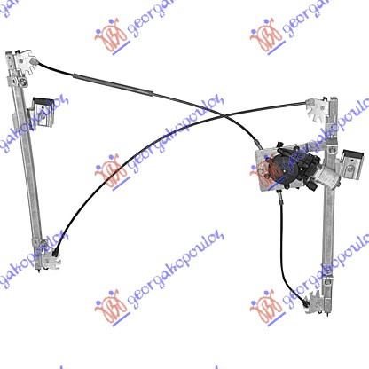 Подизач / регулирач за преден прозор електричен 3 врати (А квалитет)