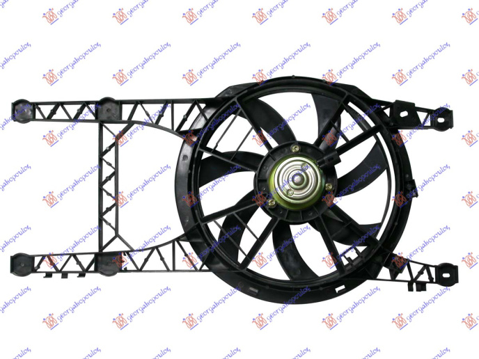 Вентилатор за ладилник мотор комплет (без клима) 1.8-2.0 бензин