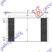 Ладилник за клима 1,6i-16V-1,5DCi (57,5x35,5x12)