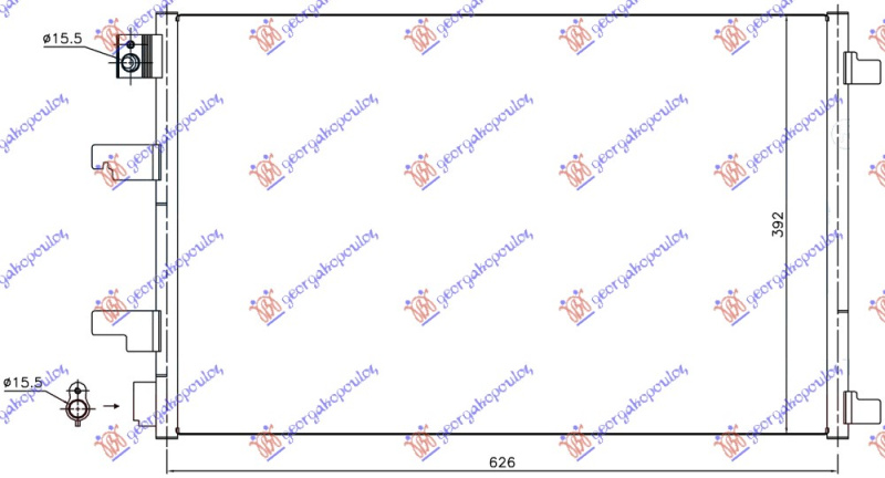 Ладилник за клима 1.6 DCi (61x39)