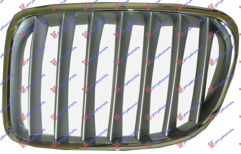 Решетка на пвц маска хром /сребрен