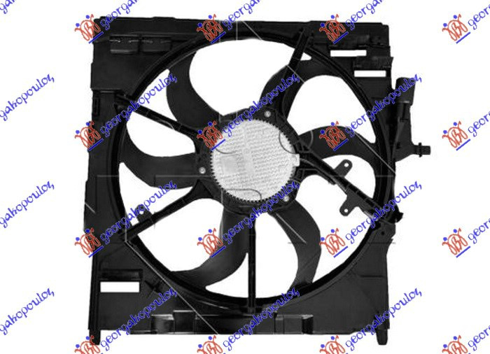 Вентилатор комплет 2.0-3.0 бензин - 2.0-3.0 дизел (520mm) (400W) (3 пина)