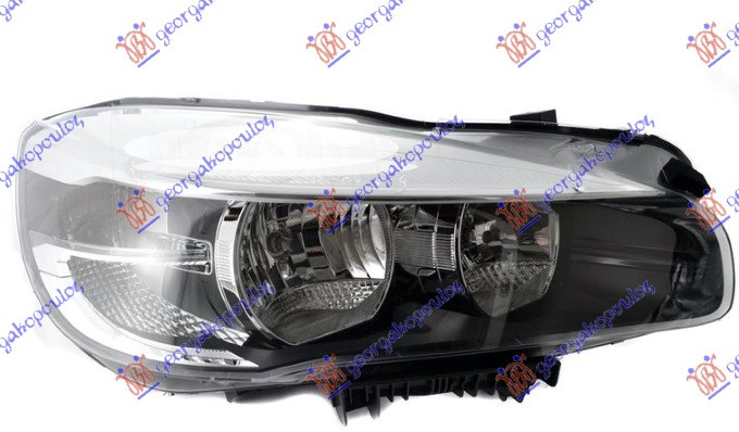 Фар електричен (H7) со LED дневно светло (E) (DEPO)