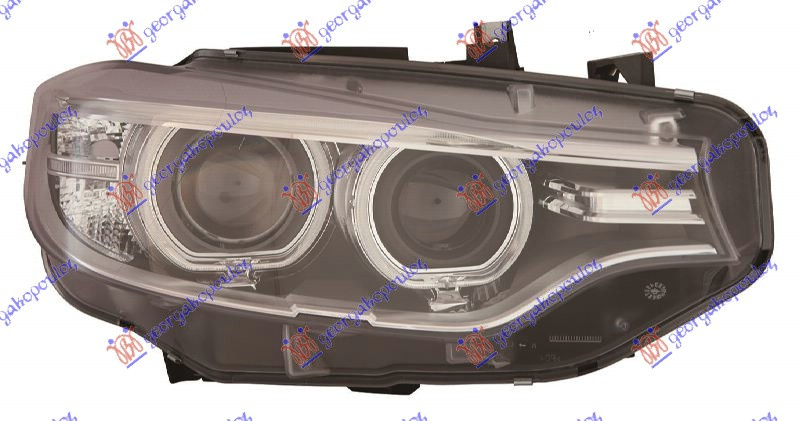 Фар би-ксенон со LED дневно светло (E) (DEPO)