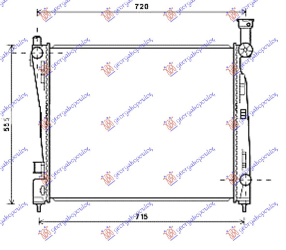 Ладилник за мотор 3,6 i 24V VVT (63,7x51,5x16) AUT