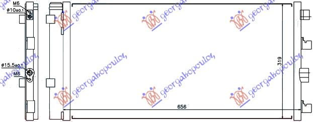 Ладилник за клима 1.5 DCi (62x32,5)