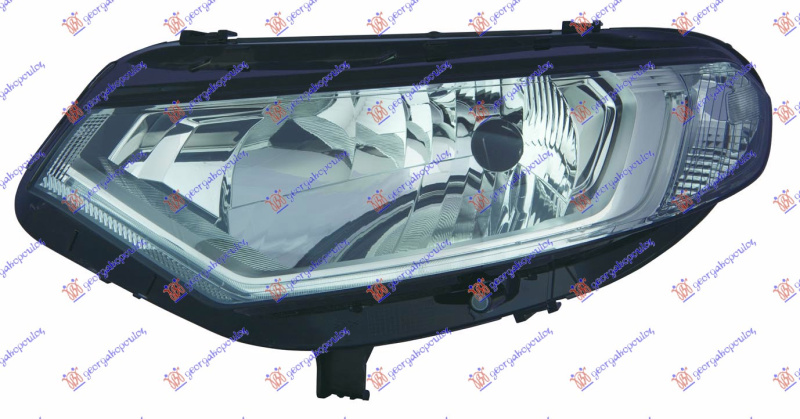 Фар електричен (H4) со LED дневно светло (E) (DEPO)