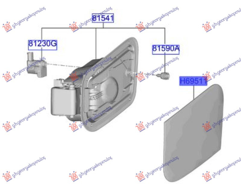 Поклопец / Капаче за резервоар за гориво (Оригинал)