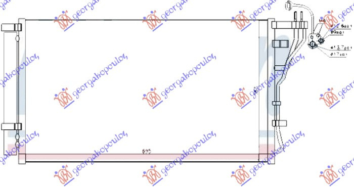 Ладилник за клима 2.0i-2.4 GDI бензин (695x383x16)