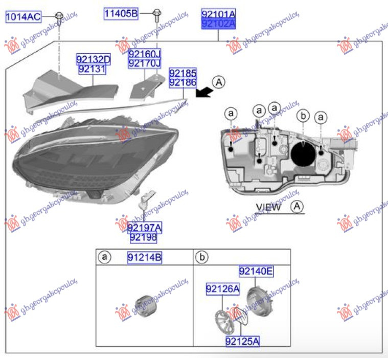 Фар FULL LED (адаптивен систем за осветлување (afs) (Оригинал)