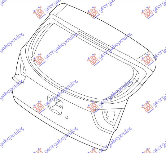Багажник врата 5та (Оригинал)