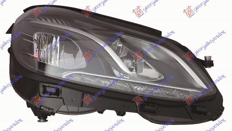 Фар електричен со LED дневно светло (E) (DEPO)