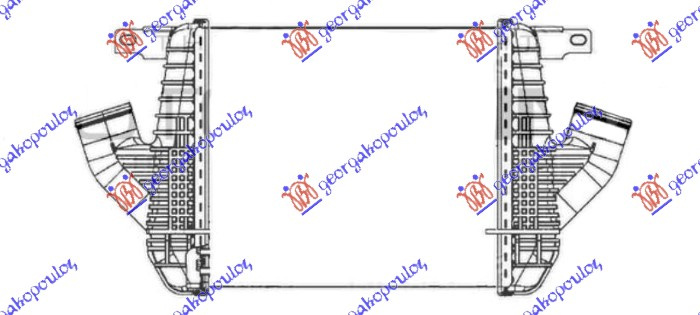 Интеркулер 2.5-3.0 DCI дизел (305x273)