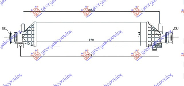 Интеркулер 1.4i 16V TURBO A14/B14NET