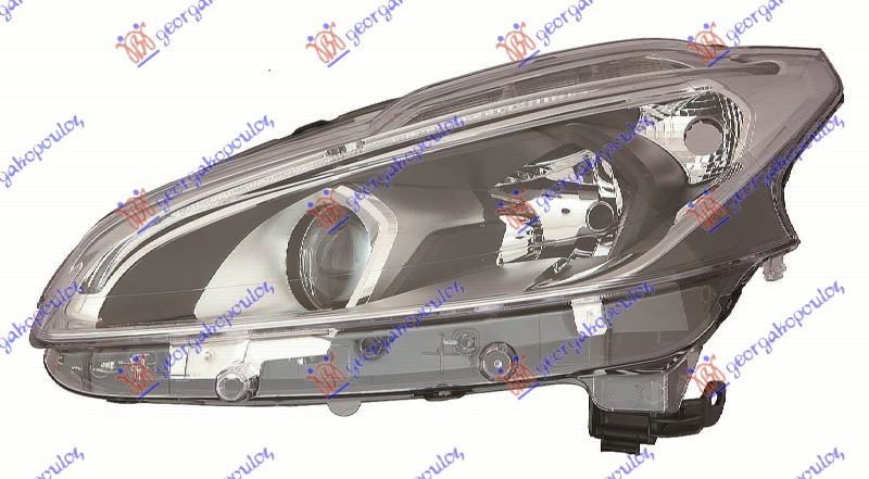Фар електричен (H7/H7) со LED дневно светло (E) (DEPO)