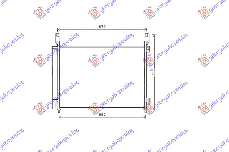 Ладилник за клима 2,0DCi-2,5i -16V (63x45,2x16)