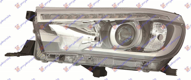 Фар електричен (HB3) со LED дневно светло (E) (DEPO)