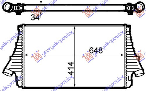 Интеркулер 1.9 CDTI (647x415x34)