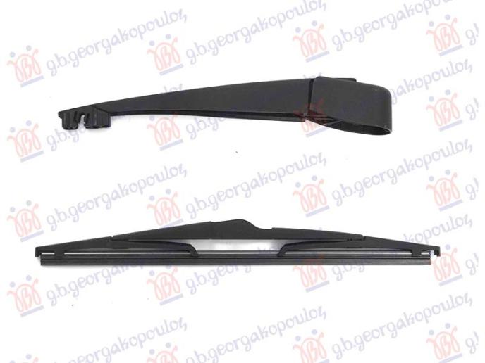 Заден бришач со рамо и метлица 290mm